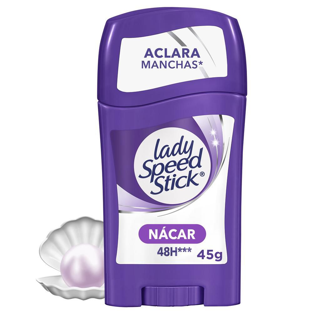 Lady Speed Stick Desodorante en Barra Aclara Manchas con Nacar y Vitamina E x 45gr