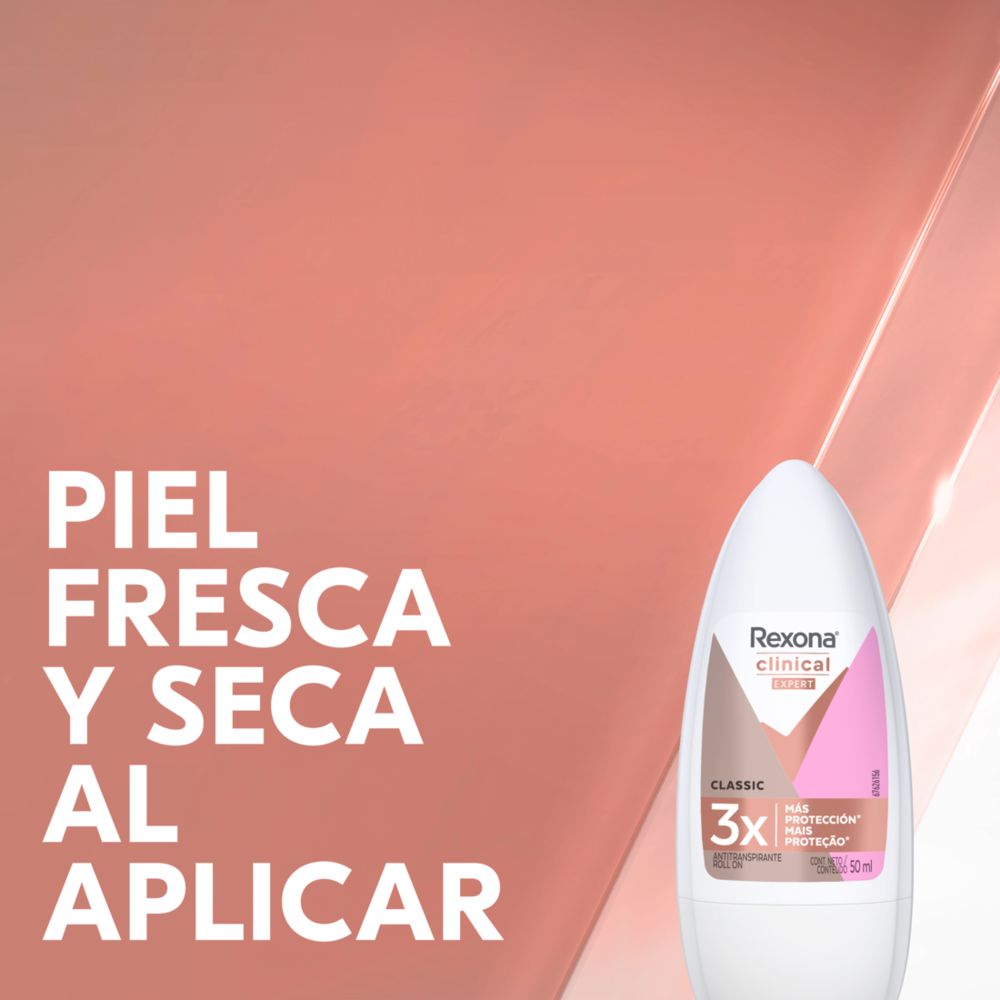 Rexona Desodorante Clinical Classic Roll On 50ml