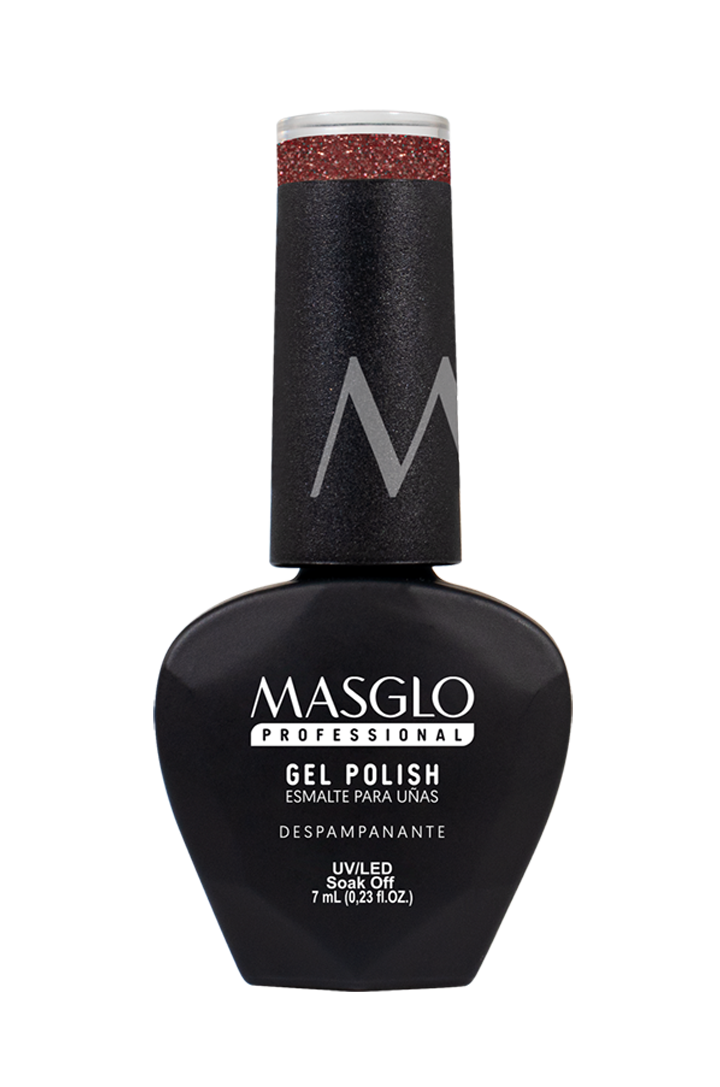 DESPAMPANANTE - ESMALTE SEMIPERMANENTE MASGLO PROFESSIONAL GEL POLISH 7 ML EFECTO PERLADO - GAMA MARRON