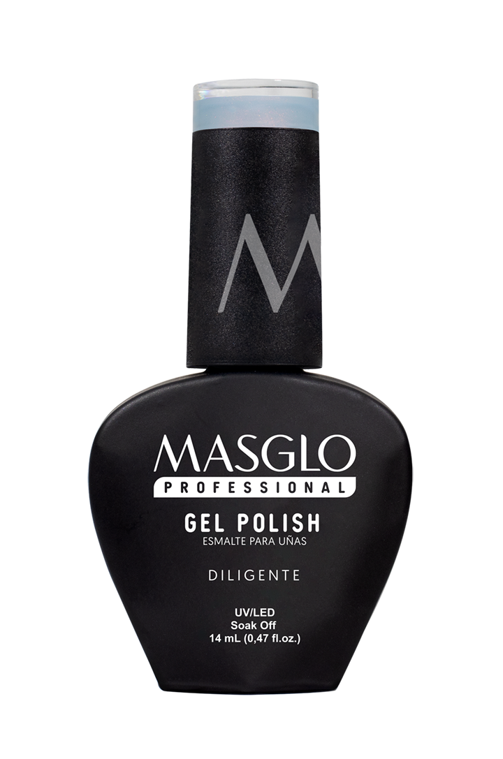 DILIGENTE - SEMI-PERMANENT ENAMEL MASGLO PROFESSIONAL GEL POLISH 14 ML CREAMY - GREEN RANGE