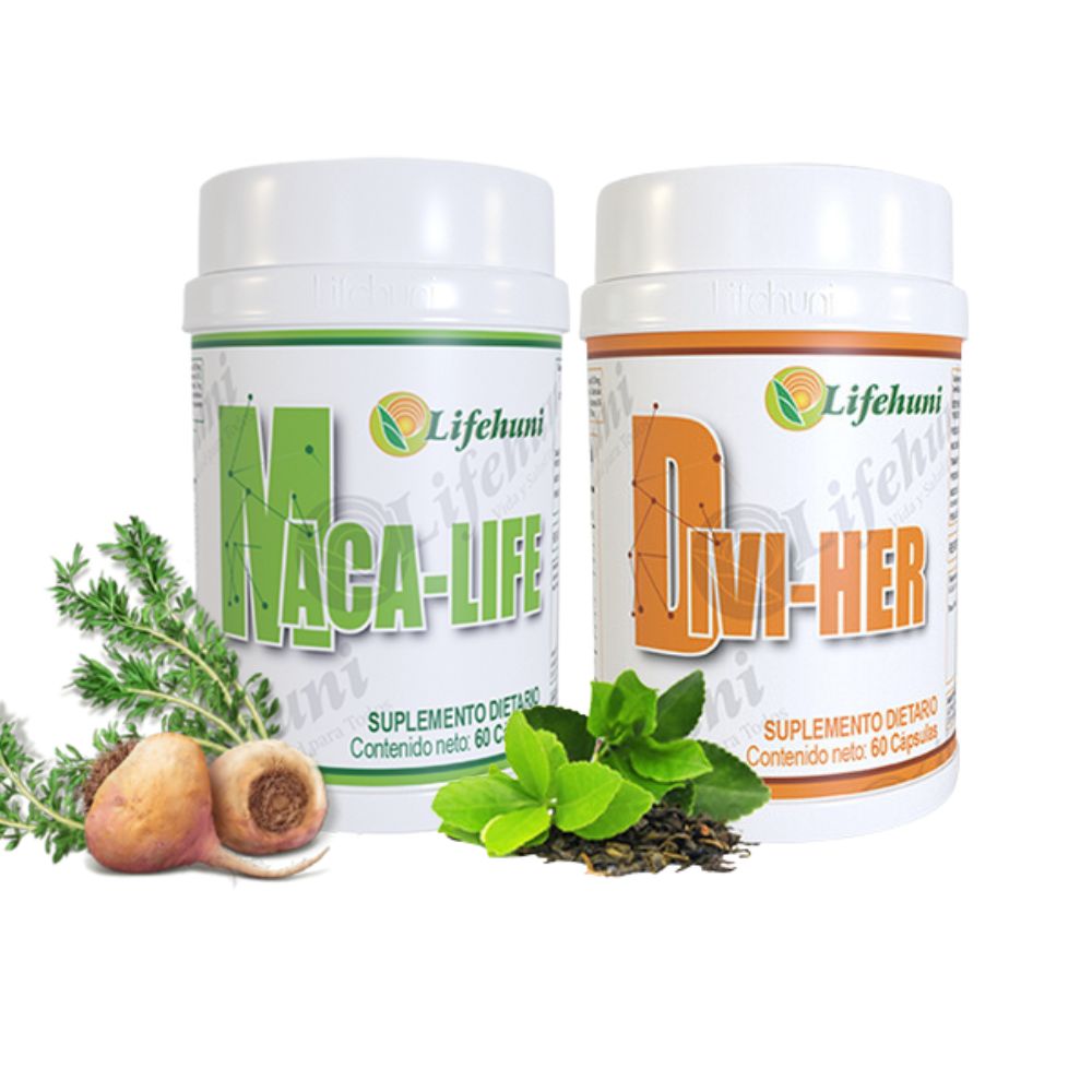 Divi-her Dietary and Maca-Life - 60 caps (2 pack) 