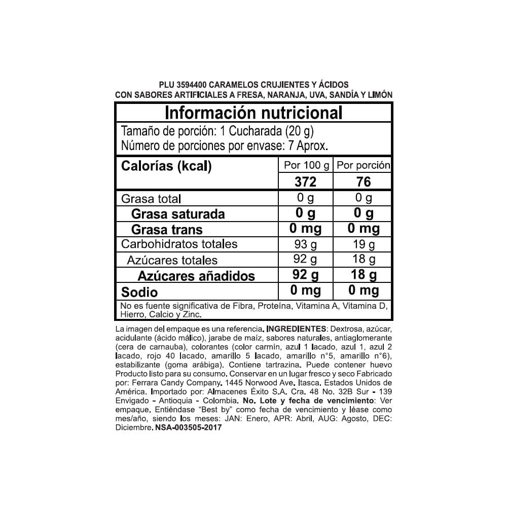 NERDS Dulces Arco Iris ( 141gr )