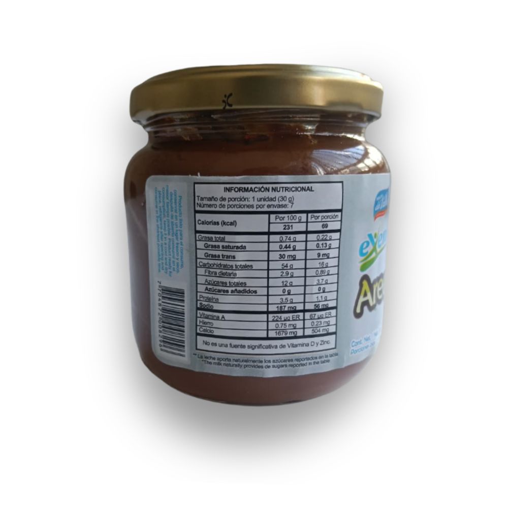 Arequipe Dulces Del Valle stevia x 210 g