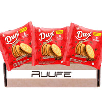 Dux Sandwich Crackers (18 pack) with chocolate cream flavor, snack Crackers Galletas Dux con sabor a chocolate colombian crakers.
