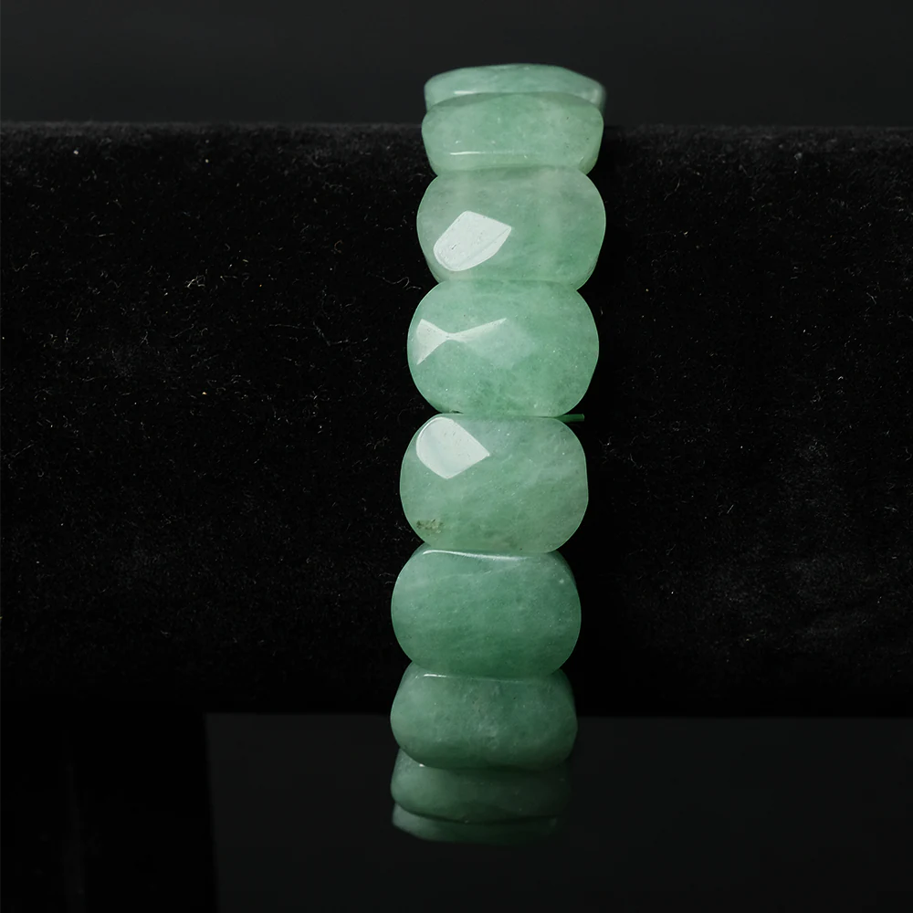 Pulsera Mint Jade en Piedra Verde Elegante E4-02