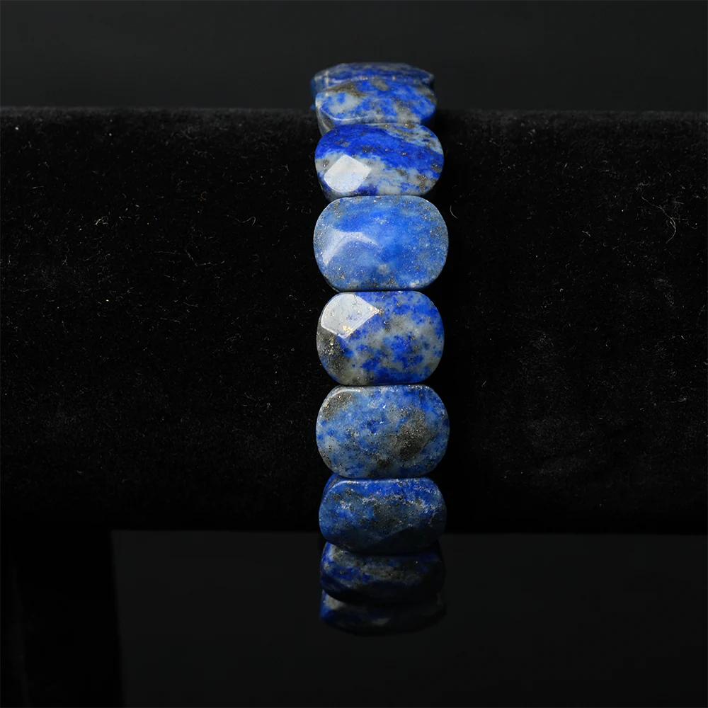 Pulsera Lapis Royale en Piedra Azul Elegante E4-03
