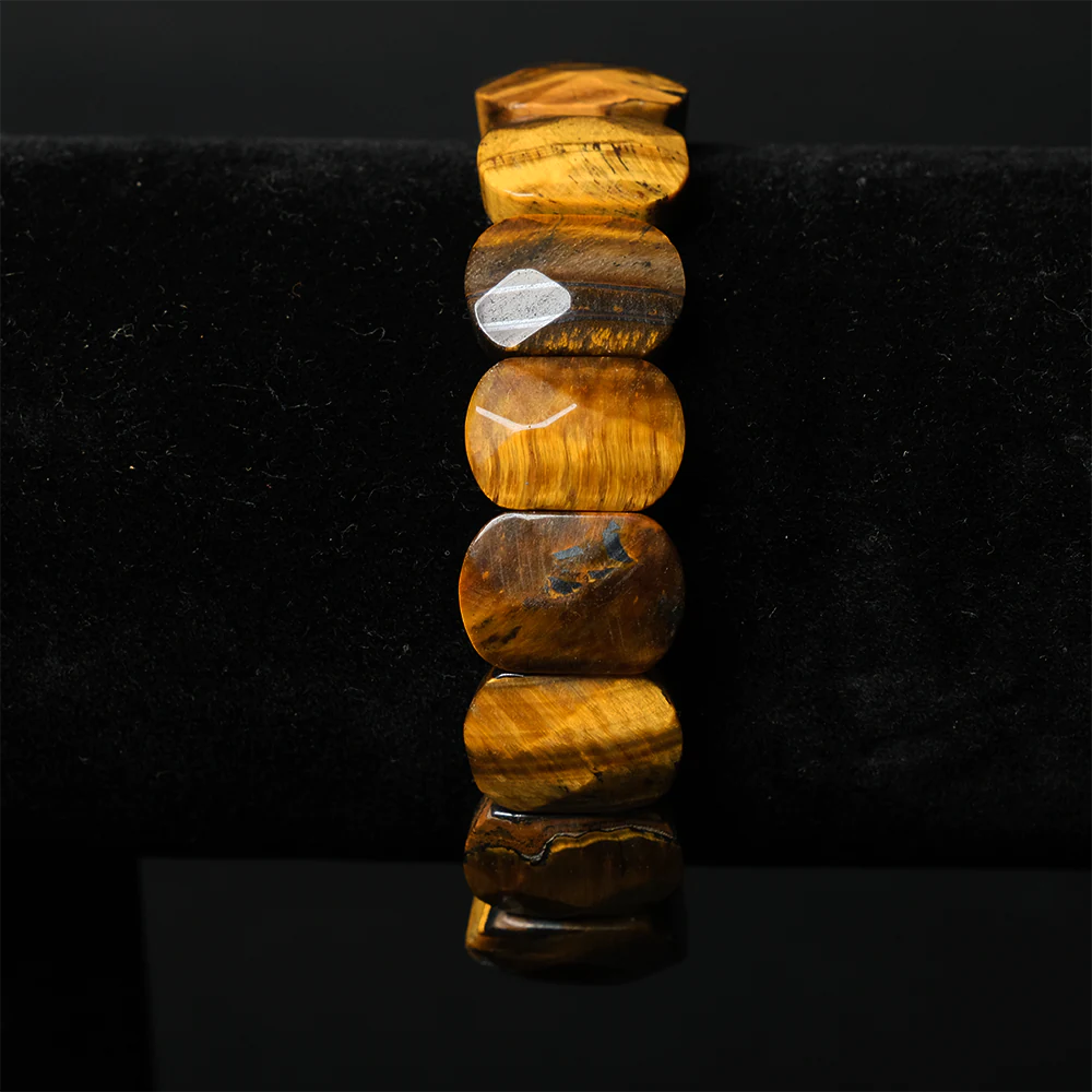 Pulsera Tiger Eye Luxe en Piedra Ojo de Tigre Elegante E4-04