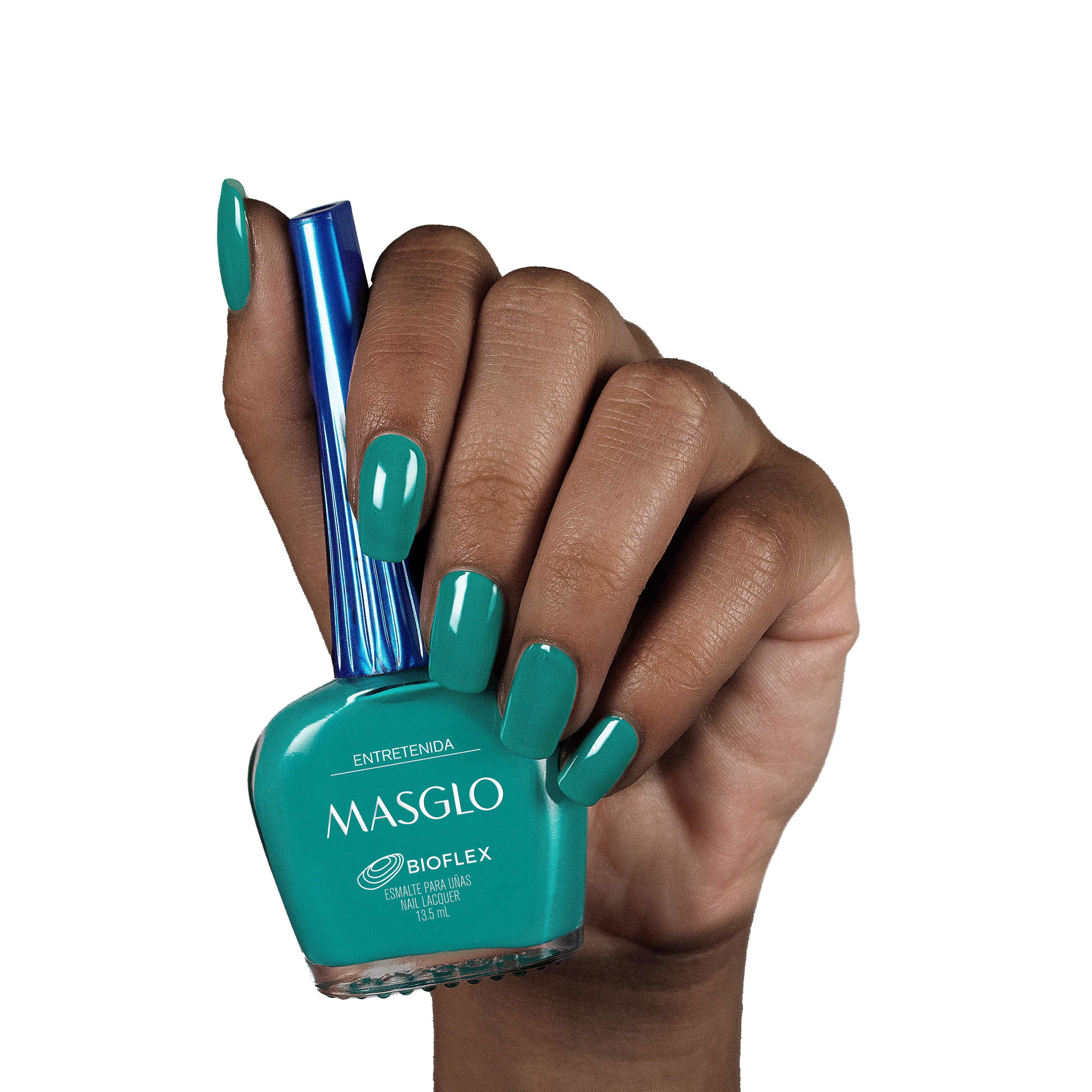 ENTRETENIDA - ESMALTE TRADICIONAL CREMOSO MASGLO 13,5 ML - GAMA VERDE