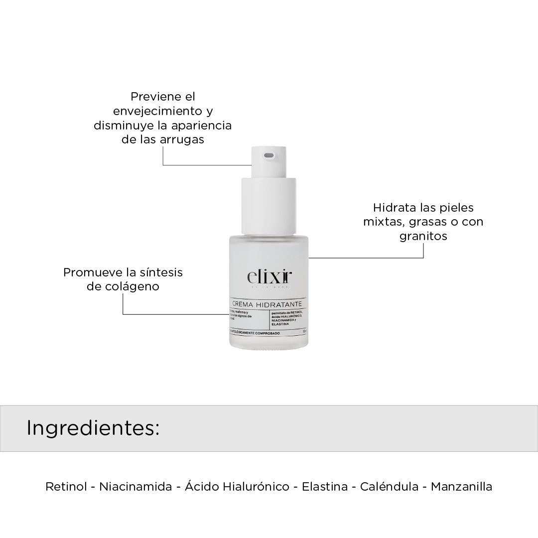 Elixir CREMA HIDRATANTE  10 ML