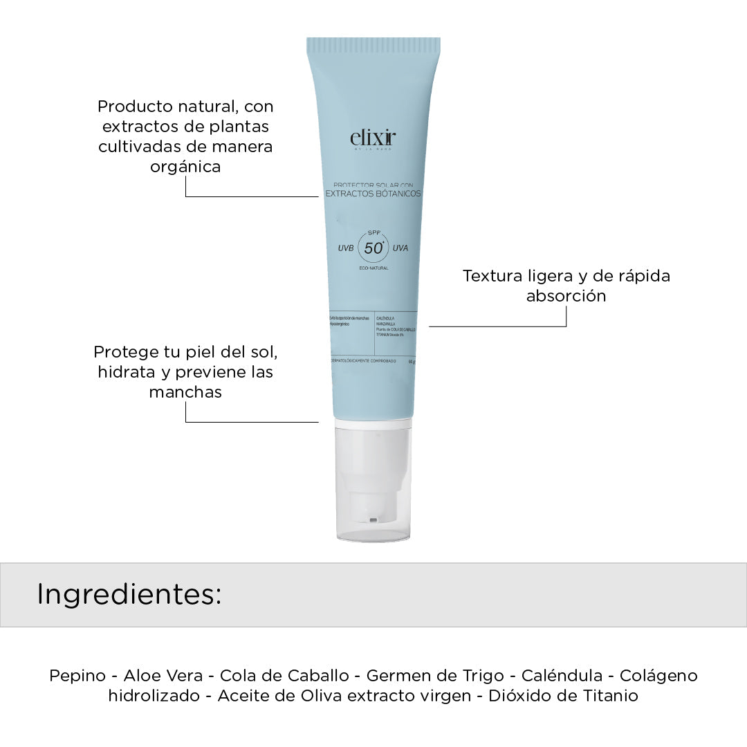 Elixir Protector Solar con Extractos Botanicos 60gr