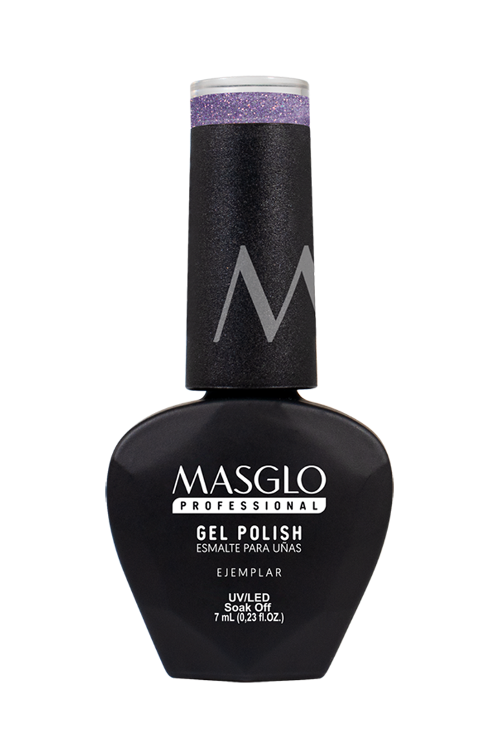 EXEMPLARY - MASGLO PROFESSIONAL SEMI-PERMANENT GEL POLISH 7 ML PEARL EFFECT - VIOLET RANGE