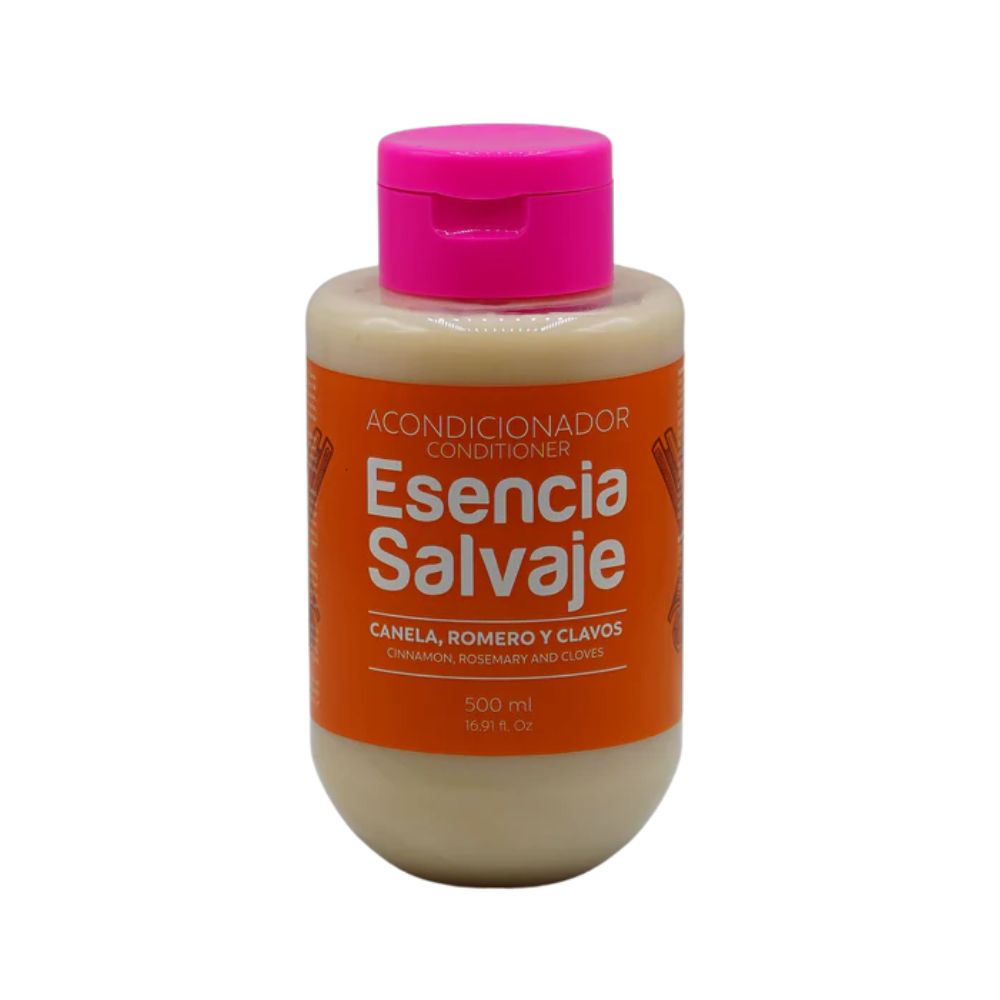Esencia Salvaje Shampoo de Canela, Acondicionador de Canela y Tratamiento Capilar de Frutas (3 Pack)