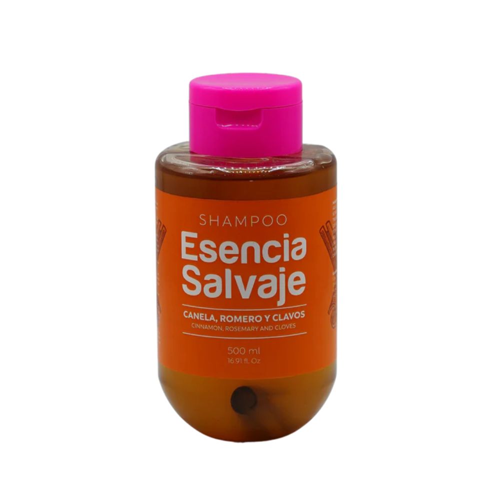 Esencia Salvaje Shampoo de Canela, Acondicionador de Canela y Tratamiento Capilar de Frutas (3 Pack)