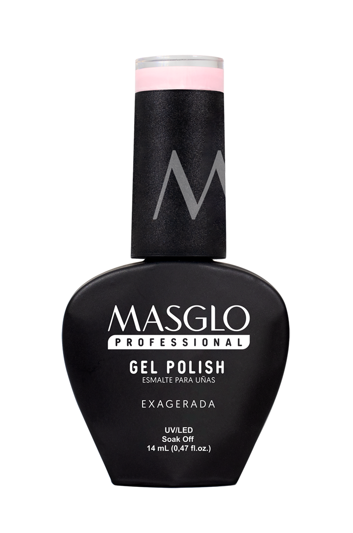 EXAGGERADA - MASGLO PROFESSIONAL SEMI-PERMANENT ENAMEL GEL POLISH 14 ML CREAMY - PINK RANGE