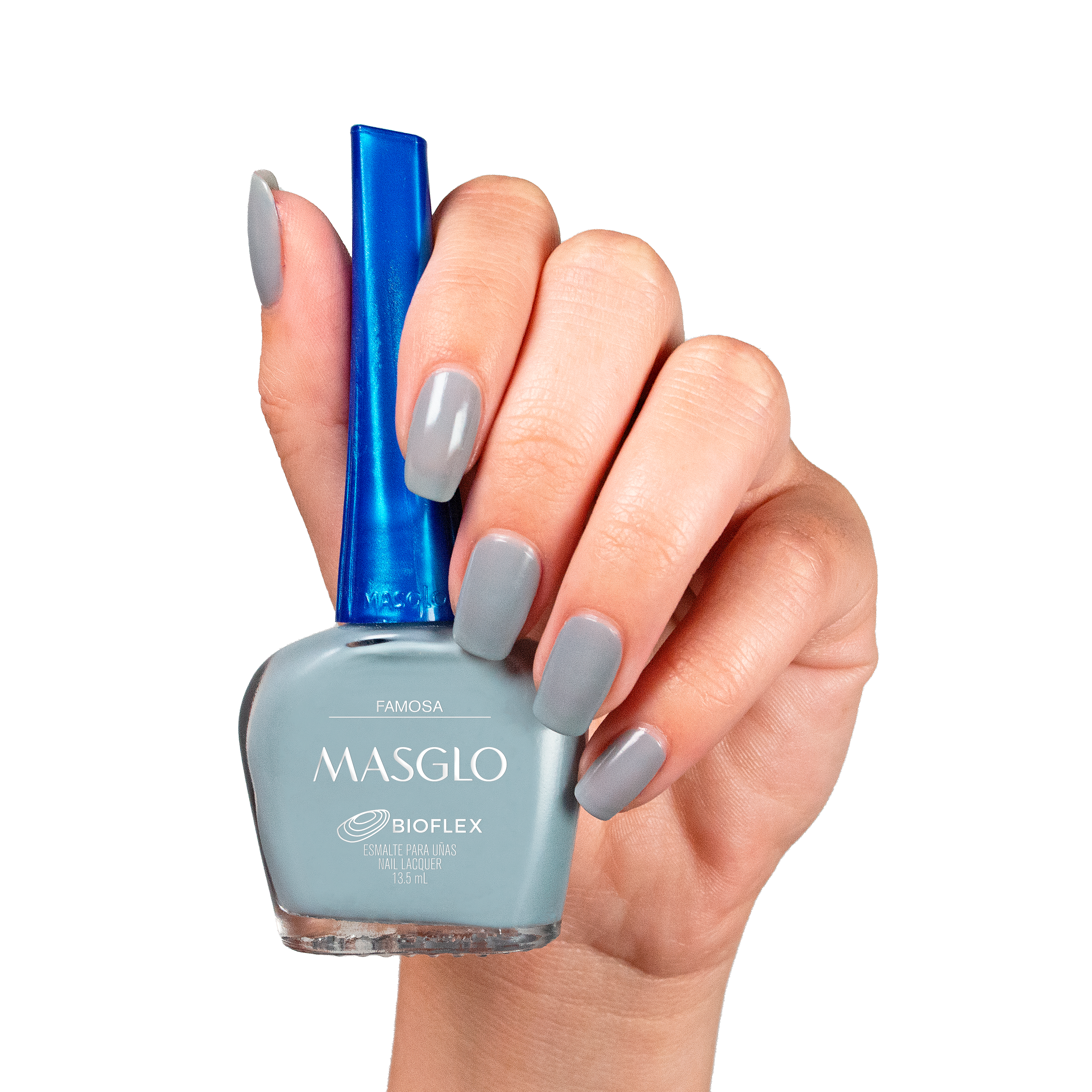 FAMOSA - ESMALTE TRADICIONAL CREMOSO MASGLO 13,5 ML - GAMA GRIS