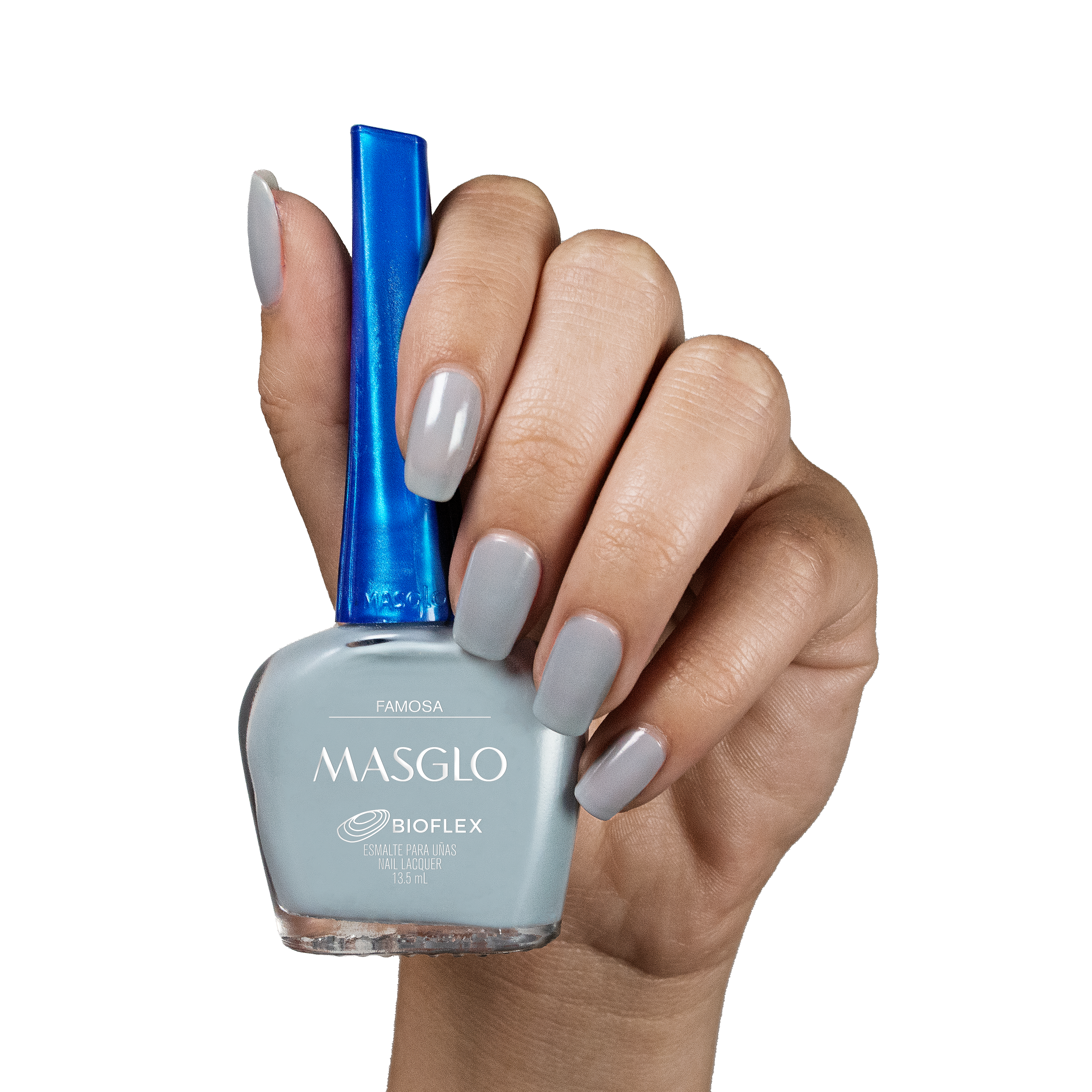 FAMOSA - ESMALTE TRADICIONAL CREMOSO MASGLO 13,5 ML - GAMA GRIS