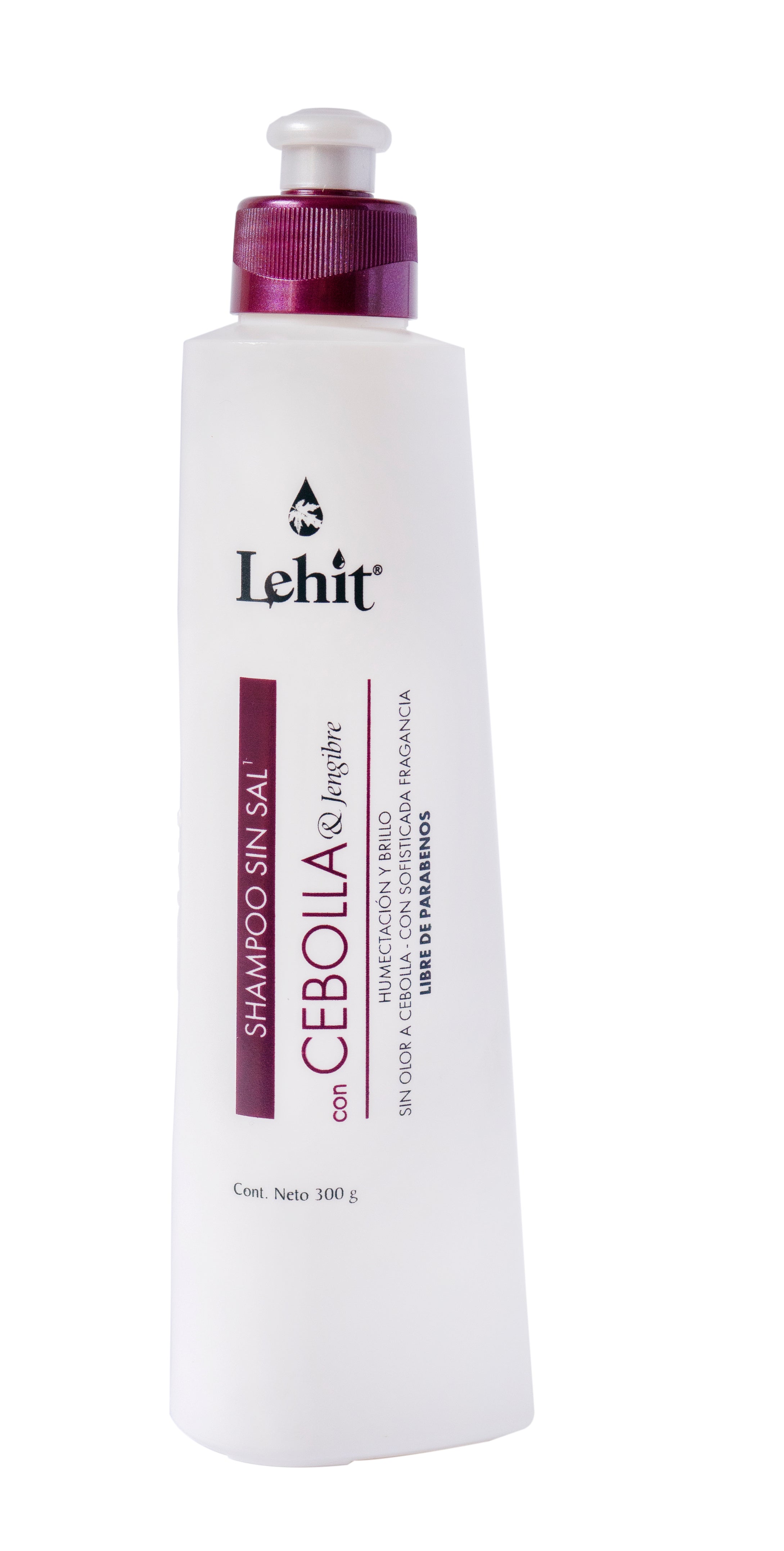 Lehit Shampoo sin Sal Cebolla y Jengibre x300gr