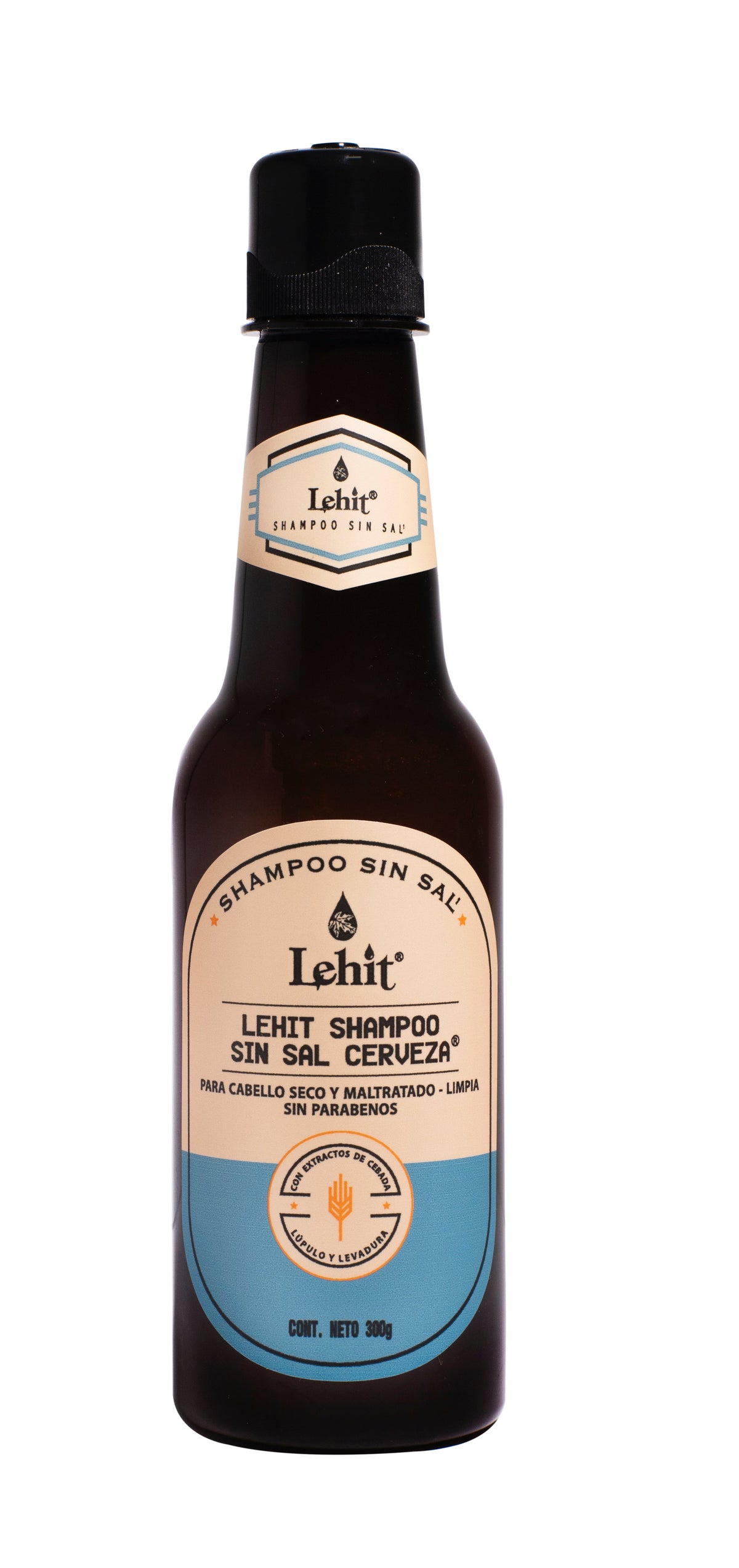 Lehit Salt-Free Shampoo Beer for Women and Men x300gr