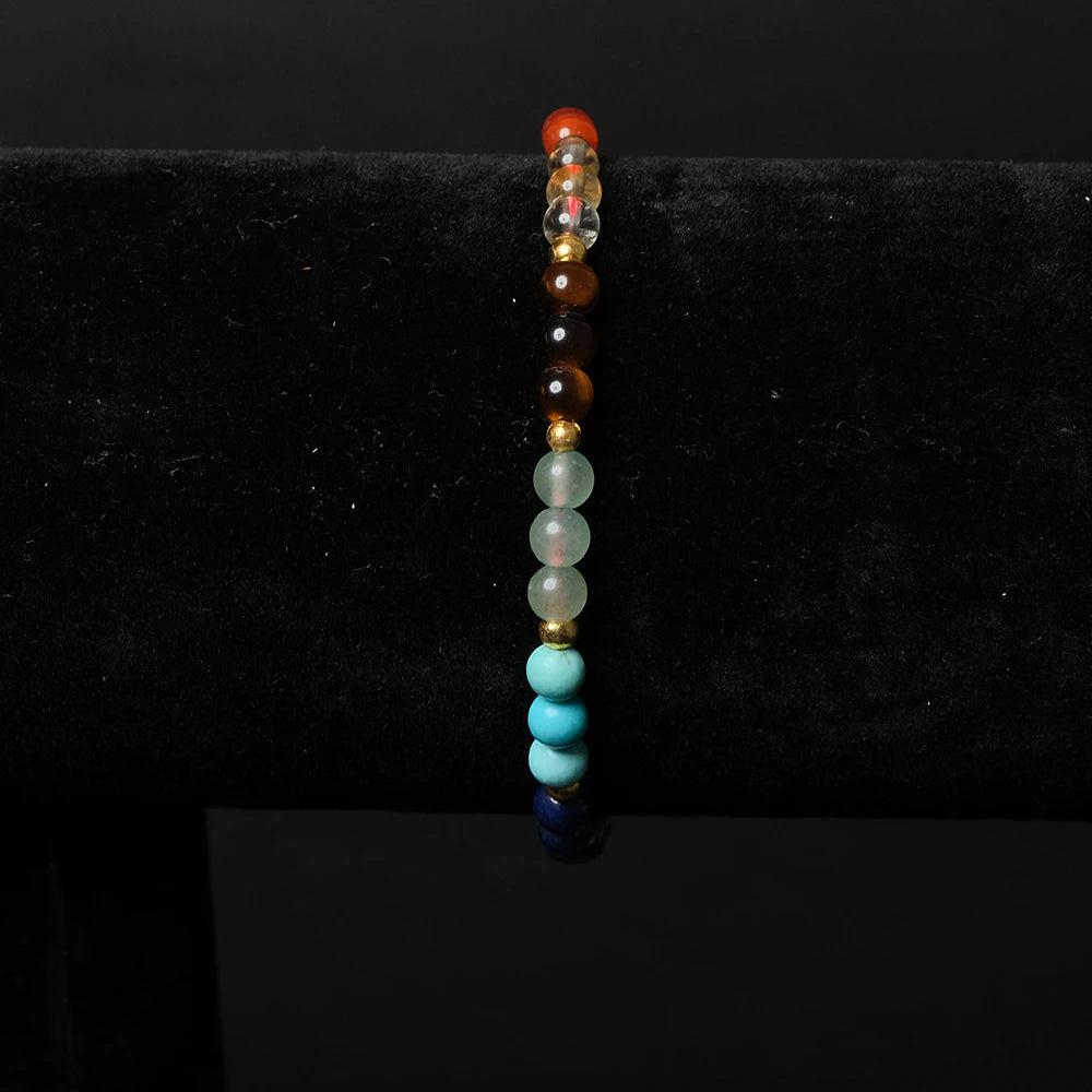 Pulsera Earth Sky Harmony de Piedras Naturales Multicolor Elegante F1-02