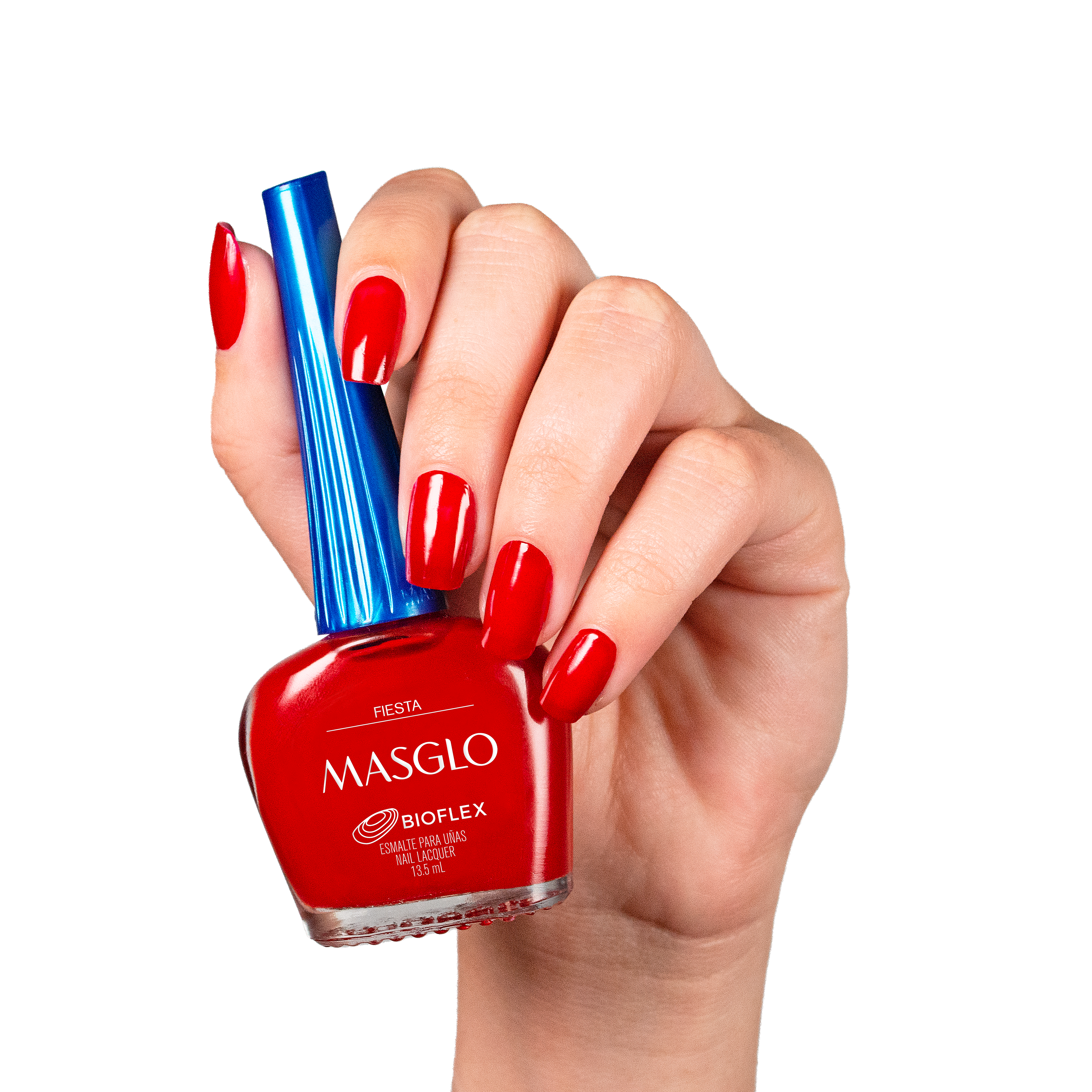 FIESTA - ESMALTE TRADICIONAL CREMOSO MASGLO 13,5 ML - GAMA ROJO