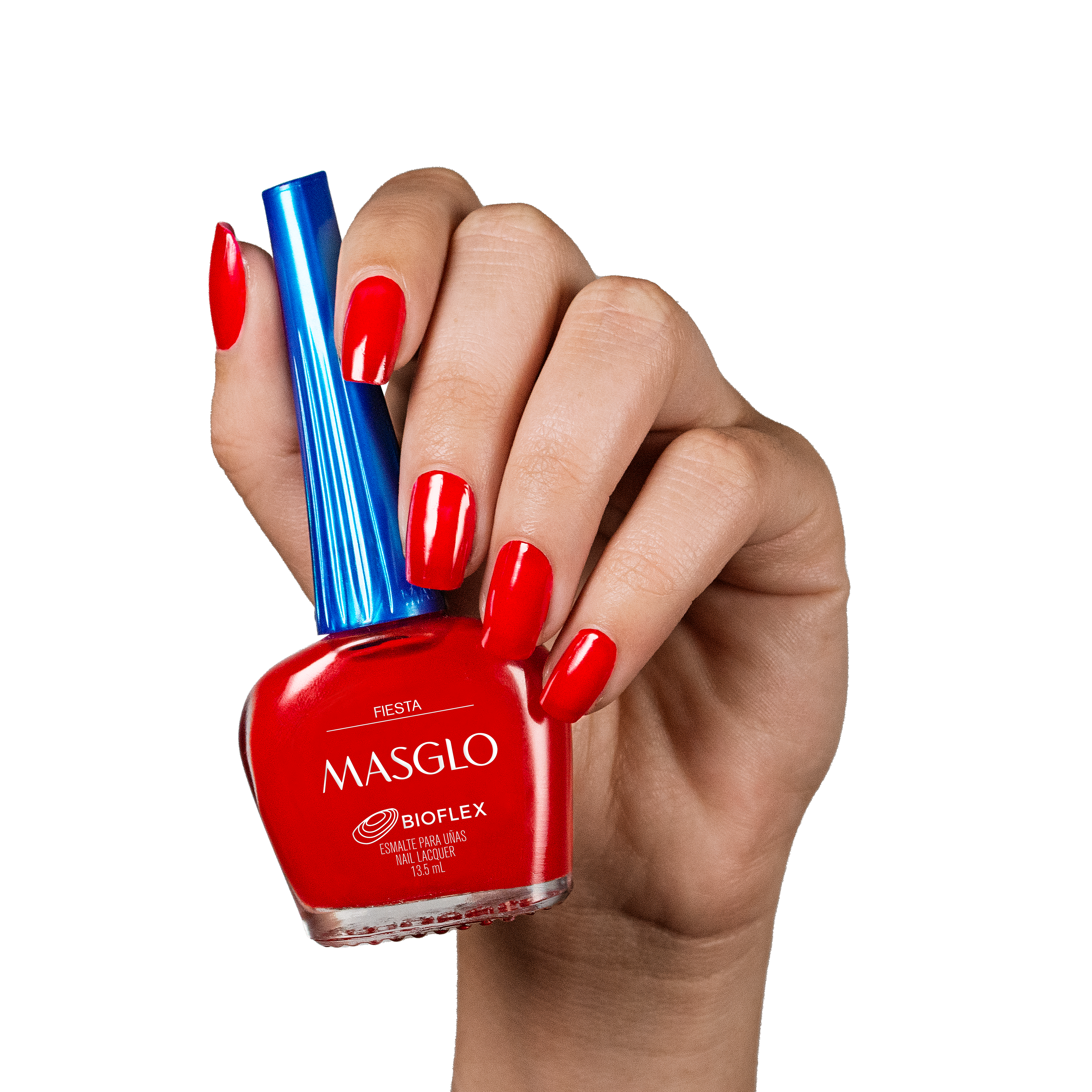 FIESTA - ESMALTE TRADICIONAL CREMOSO MASGLO 13,5 ML - GAMA ROJO