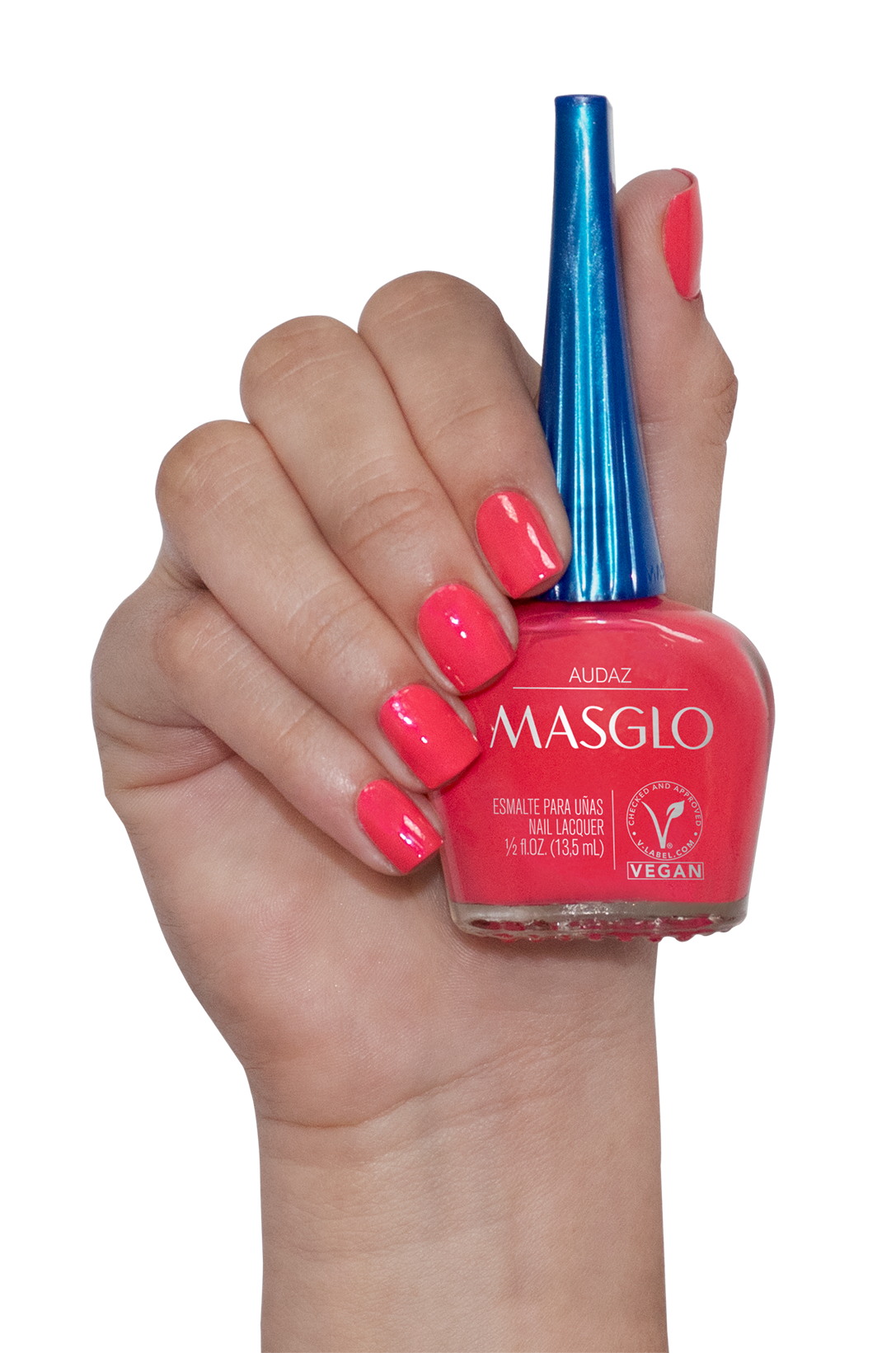 AUDAZ - ESMALTE TRADICIONAL PERLADO MASGLO 13,5 ML - GAMA ROJO