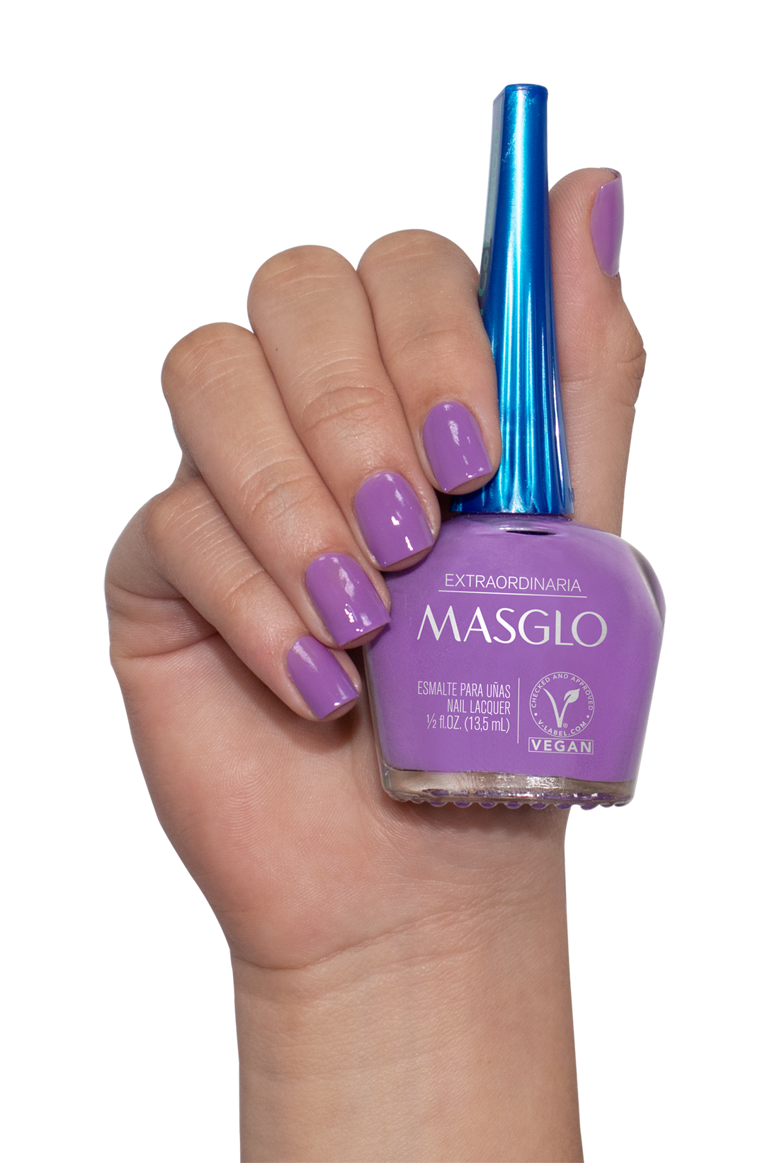 EXTRAORDINARIA - ESMALTE TRADICIONAL CREMOSO MASGLO 13,5 ML - GAMA MORADO