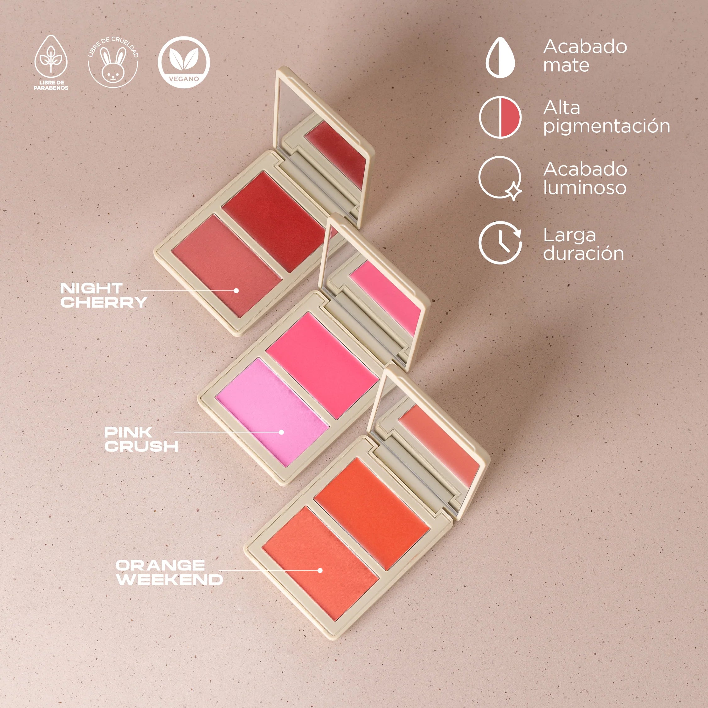 ATENEA ALLURE CREAM AND COMPACT POWDER DUO BLUSH