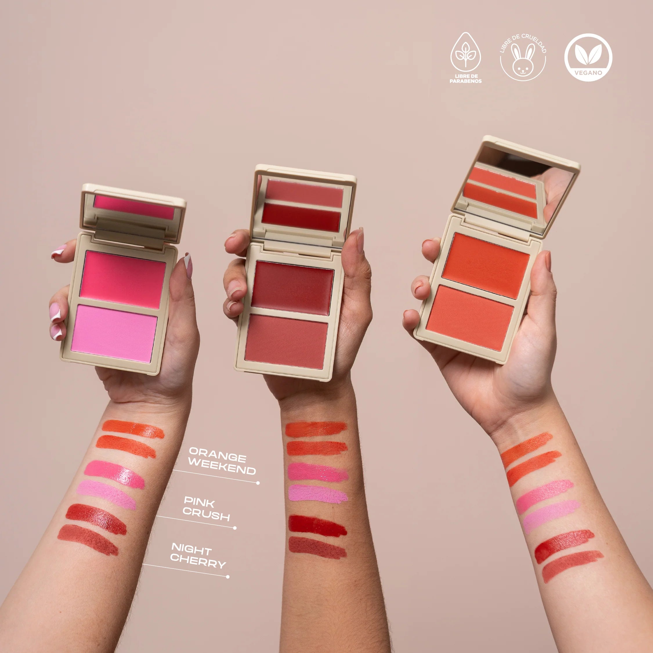 ATENEA ALLURE CREAM AND COMPACT POWDER DUO BLUSH