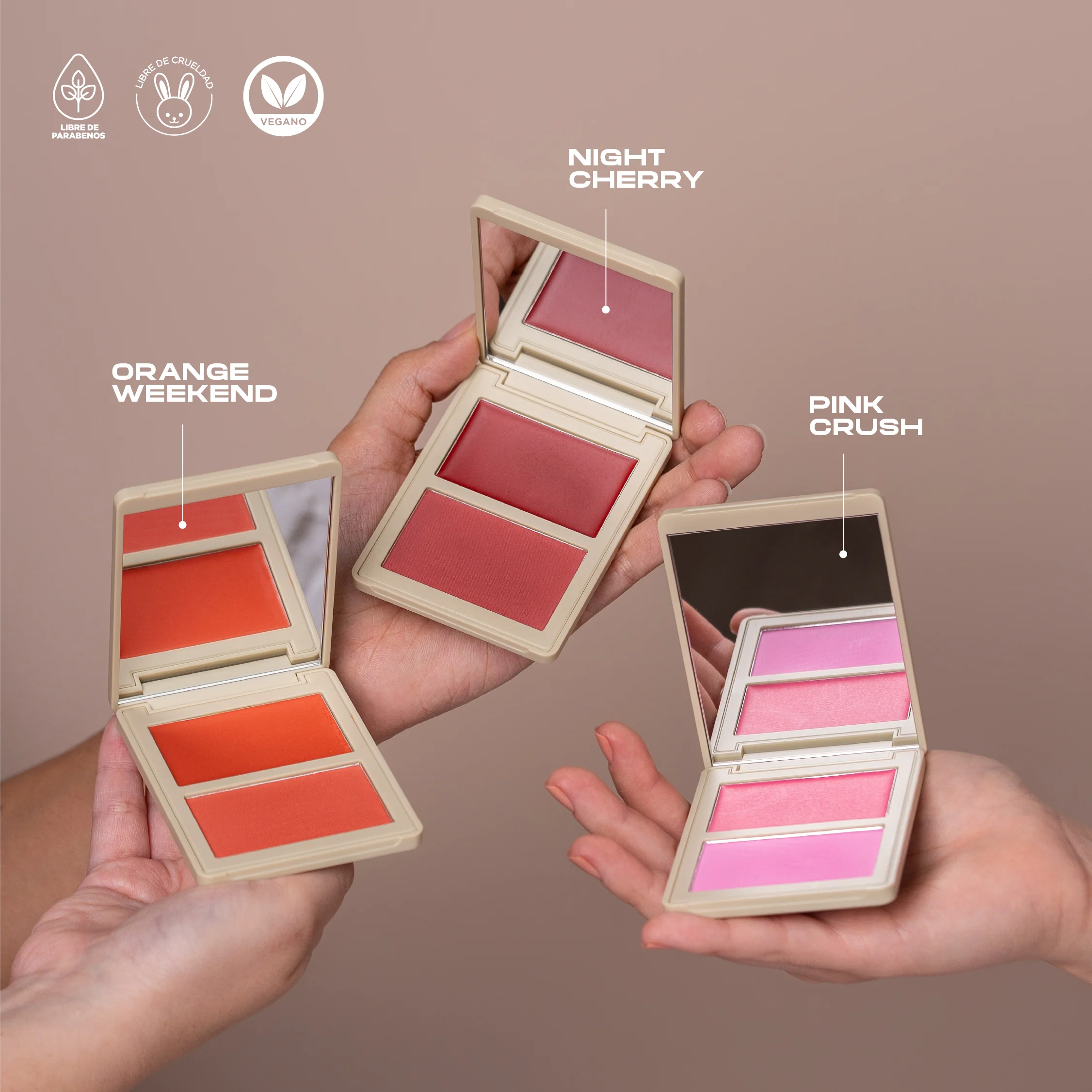 ATENEA ALLURE CREAM AND COMPACT POWDER DUO BLUSH