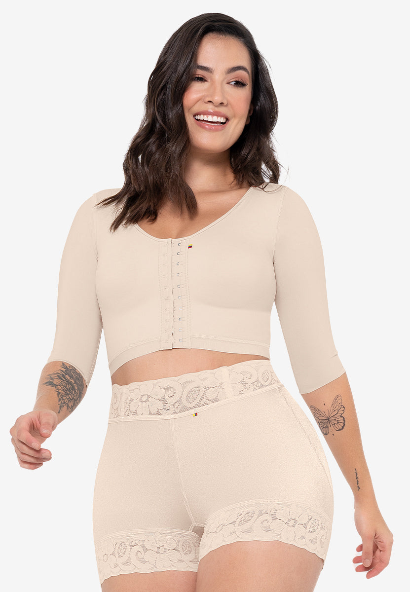 MariaE Brasier con mangas en lycra | FPE001