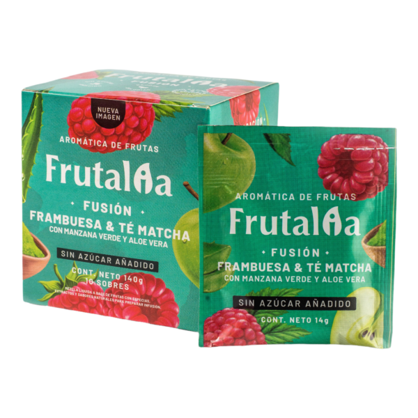 Frutalia aromaticas Fusion Frambuesa y Te Matcha x10 sobres