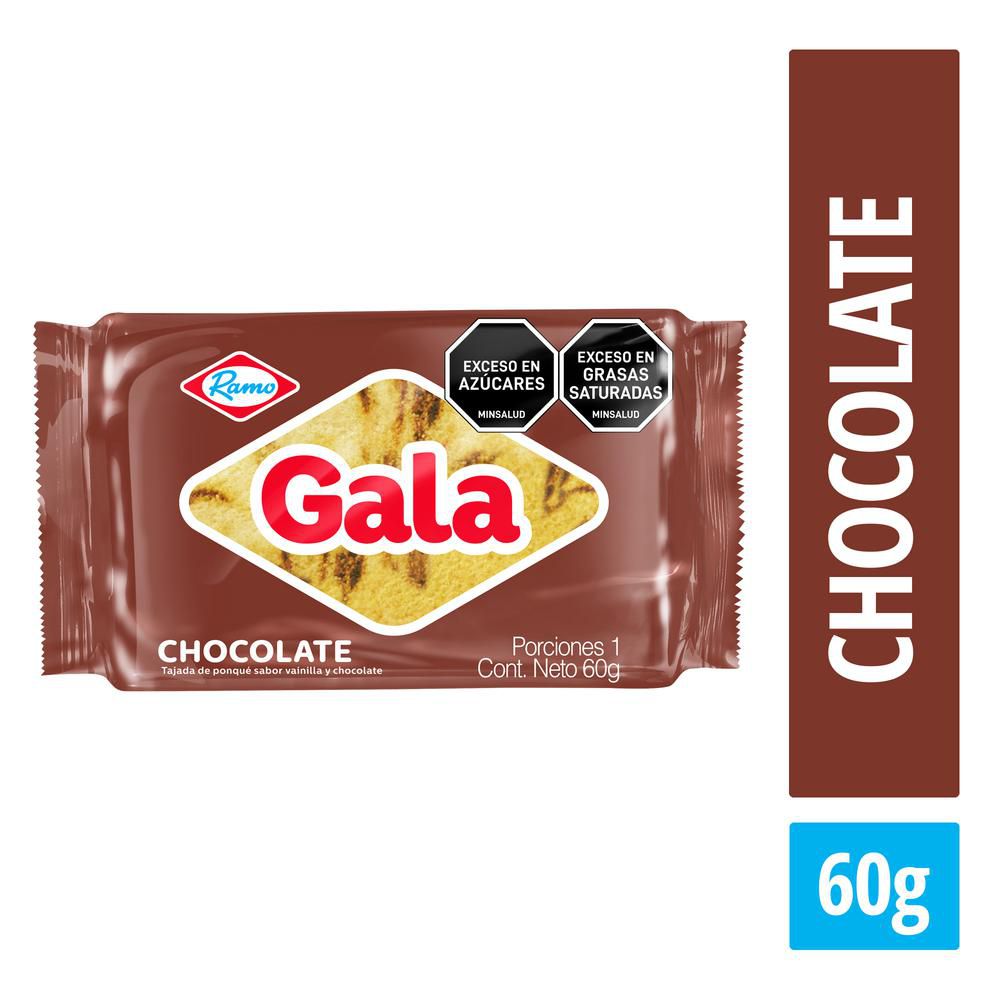Ramo Ponque Gala Chocolate tajada x60g