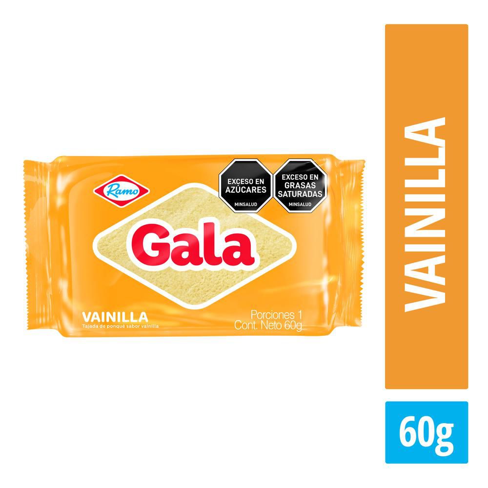 Ramo Ponque Gala vainilla tajada x60g