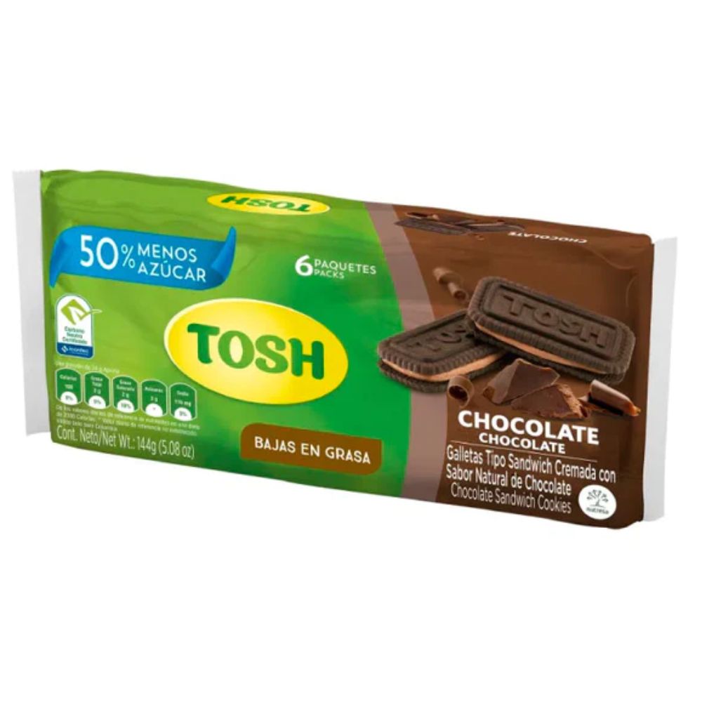 Galleta Tosh 6U Bolsa Chocolate Nutresa