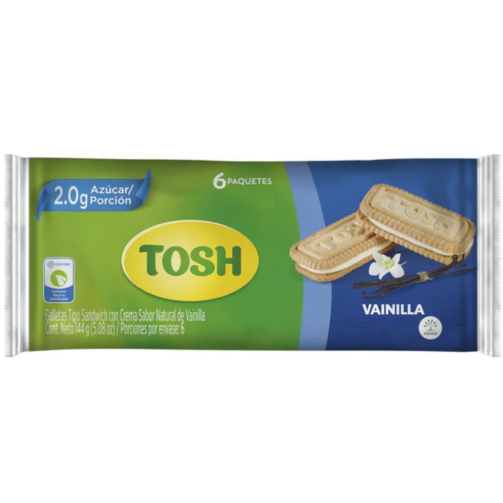 Galleta Tosh 6U De Vainilla Nutresa