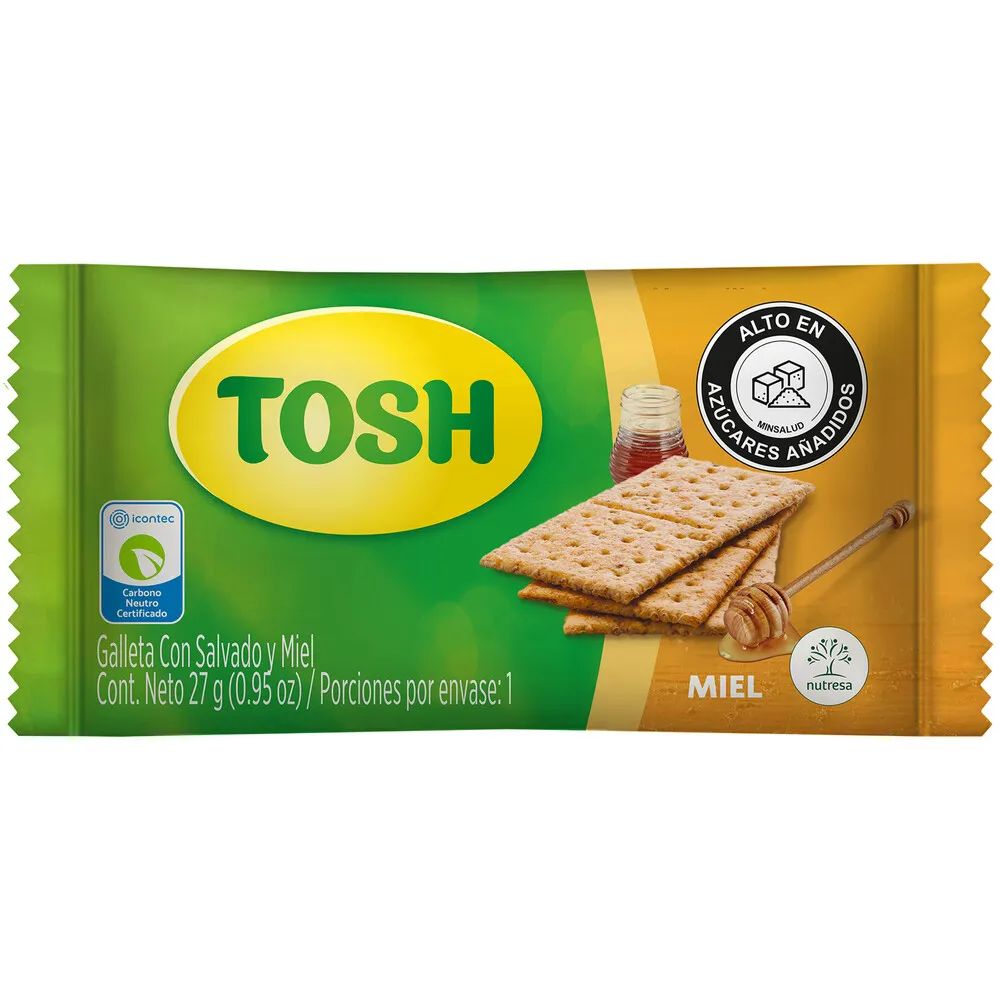 Tosh Honey Cookie 9 units x 243gr Nutresa