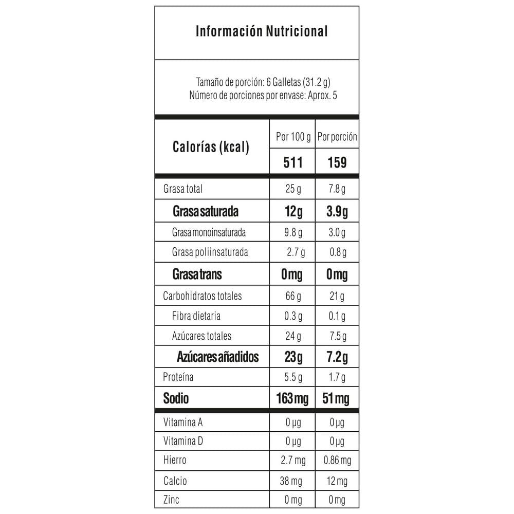 Noel Galletas finas dulces sabor vainilla x 170gr