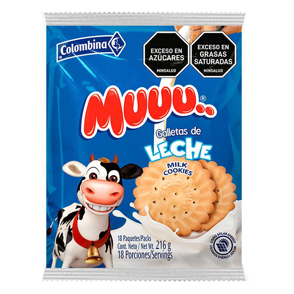 Galletas de Leche MUUU x 18 unid 216g