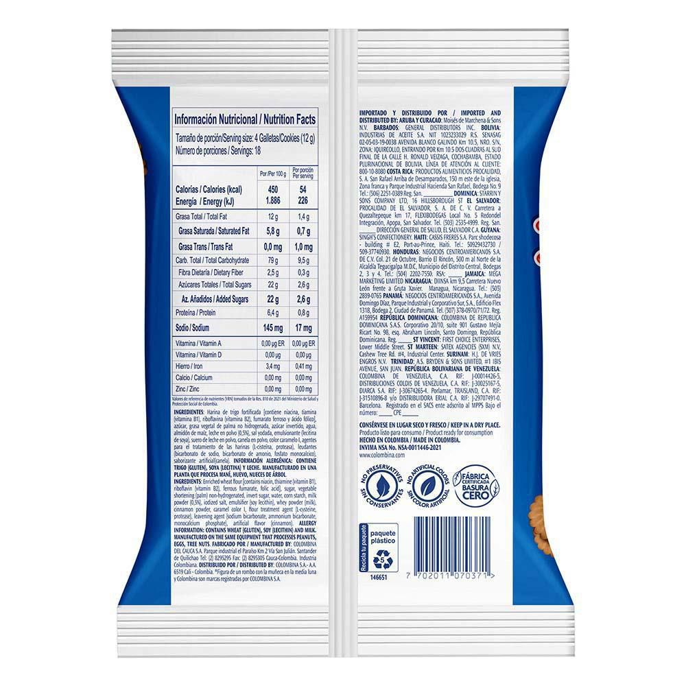 Galletas de Leche MUUU x 18 unid 216g