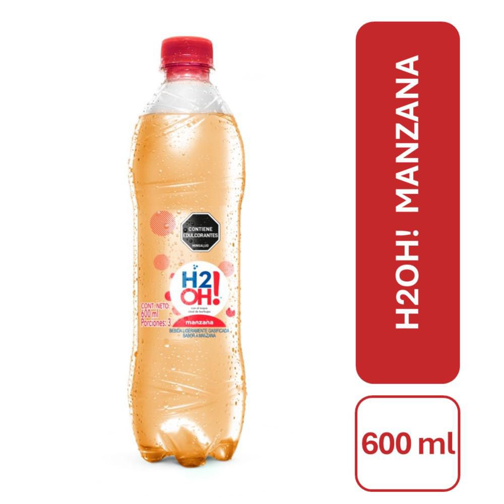 AGUA H2OH SABOR MANZANA x 600ML