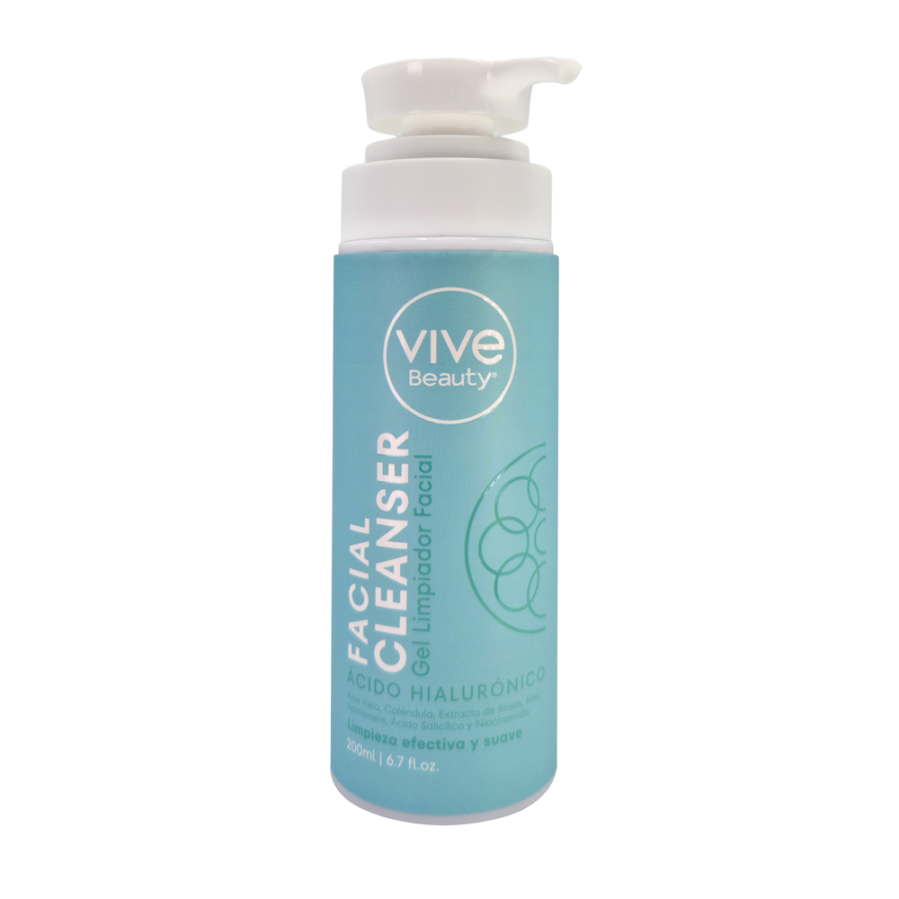 Vive Beauty Gel Limpiador Facial Acido Hialuronico 200 ml