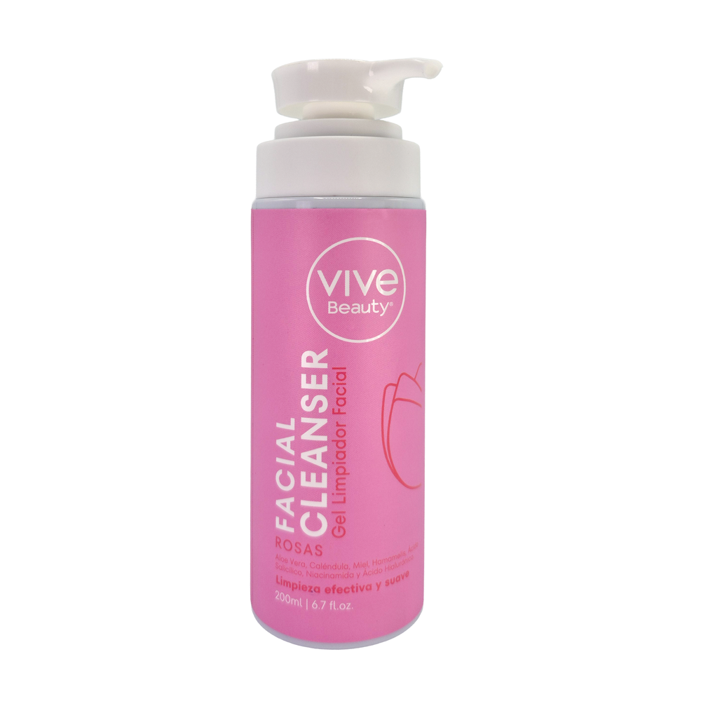Vive Beauty Gel Limpiador Facial Rosas 200 ml