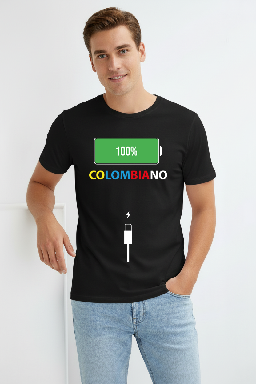 Camiseta “Colombiano 100% Cargado”