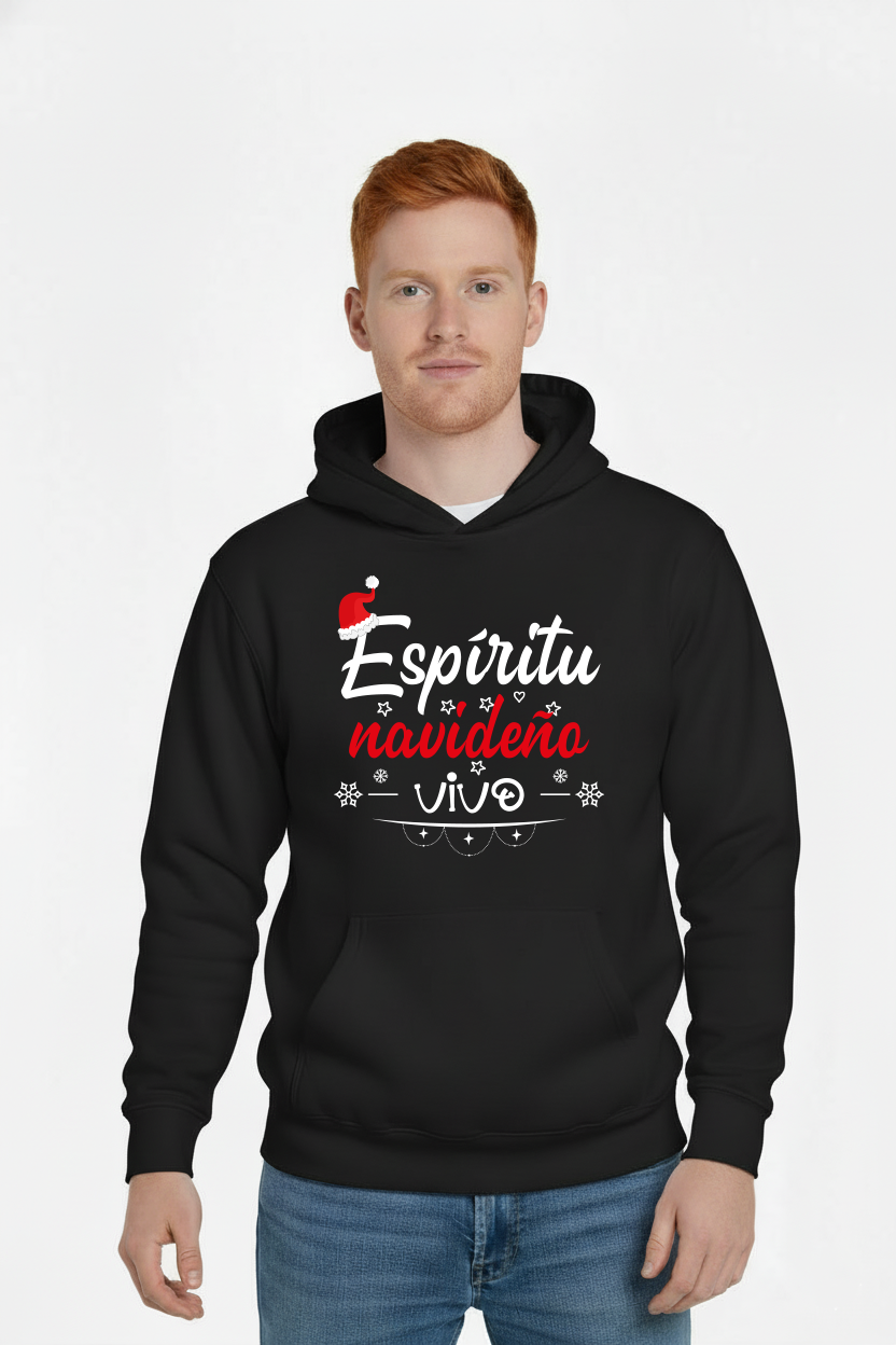 Hoodie “Espíritu Navideño Vivo”