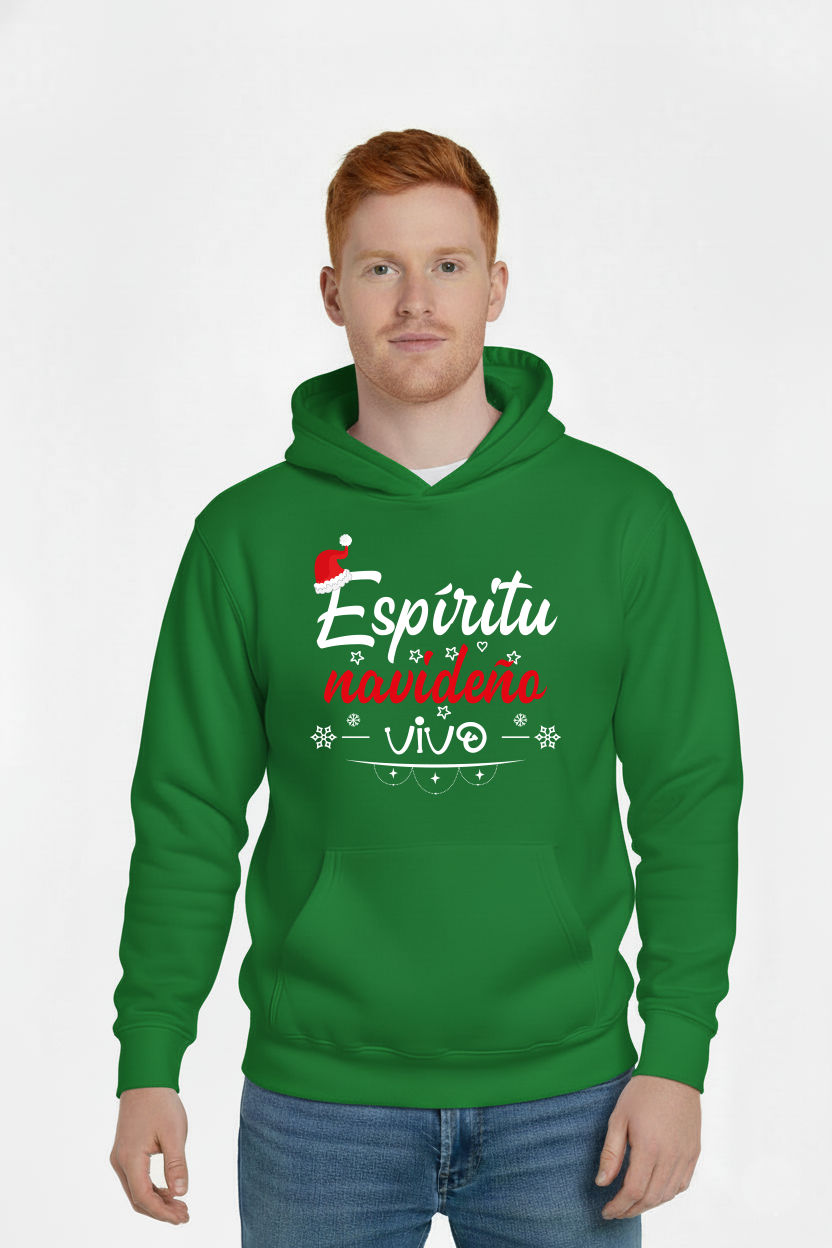 Hoodie “Espíritu Navideño Vivo”