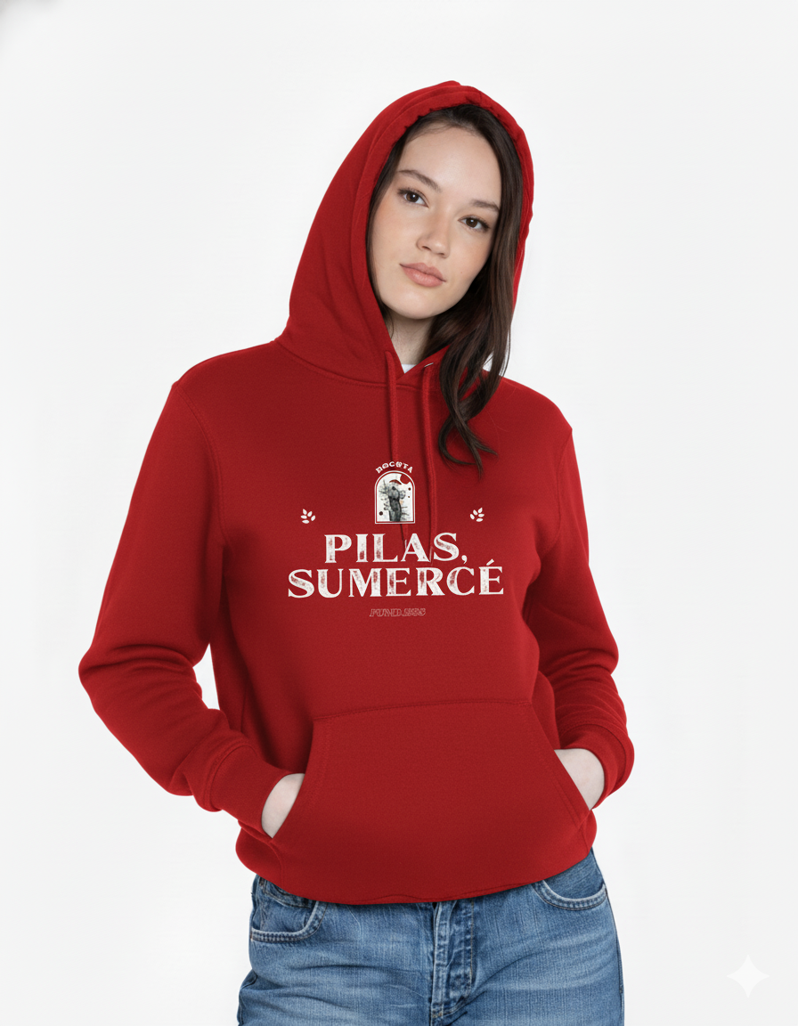 Hoodie “Pilas, Sumercé” – Bogotá Edition