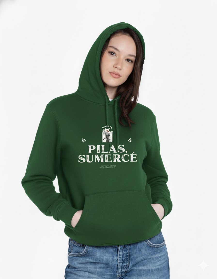 Hoodie “Pilas, Sumercé” – Bogotá Edition