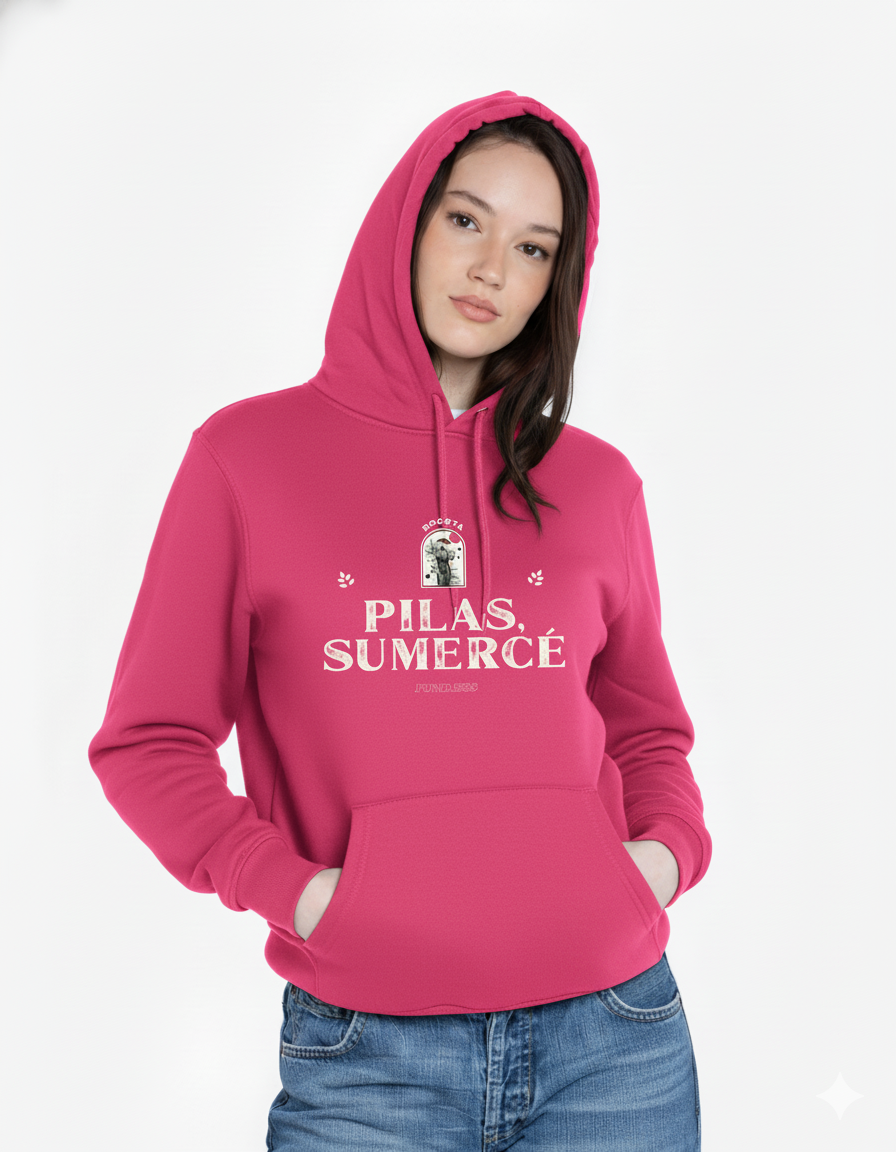 Hoodie “Pilas, Sumercé” – Bogotá Edition