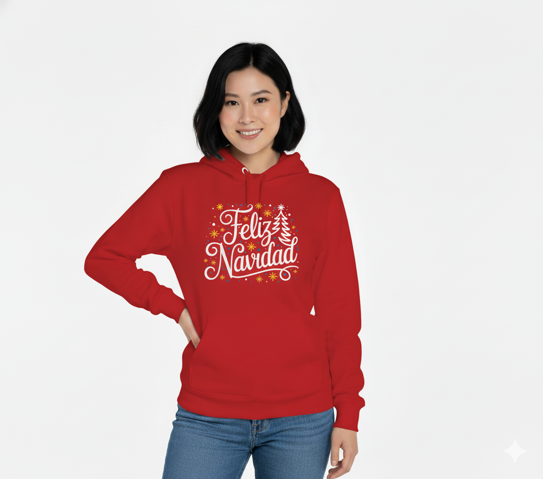 Hoodie “Feliz Navidad Arbol”